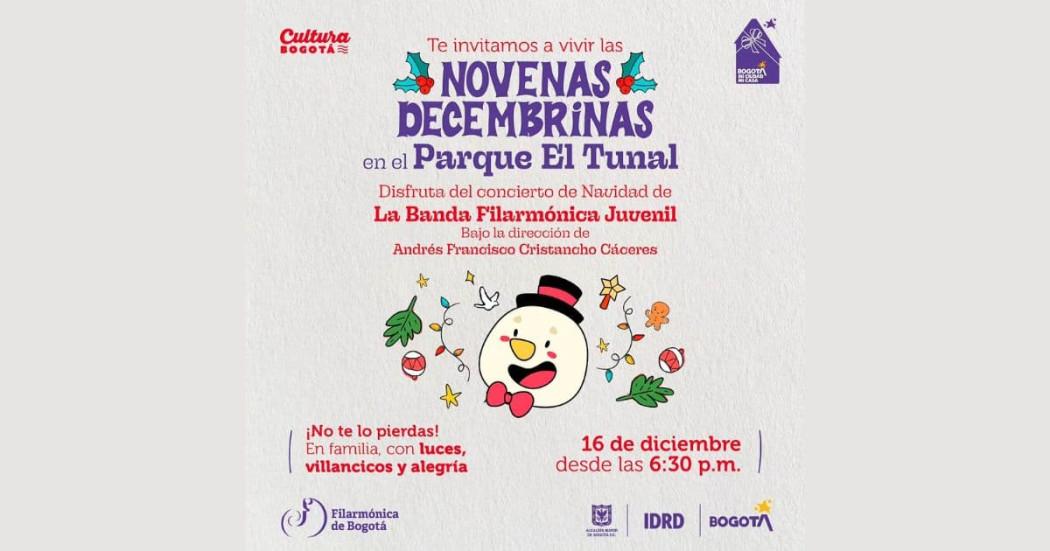 Navidad en Bogotá 2024 con novena Tunal 16 de diciembre 