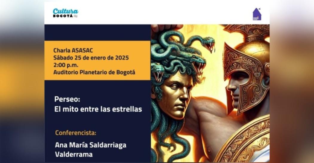 Charla mitología griega 25 de enero de 2025 en el Planetario de Bogotá