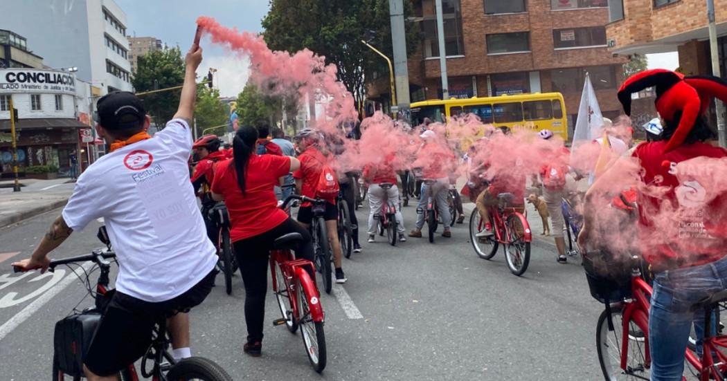 Planes en Bogotá Ciclopaseo Mujeres en Movimiento 9 de marzo 2025