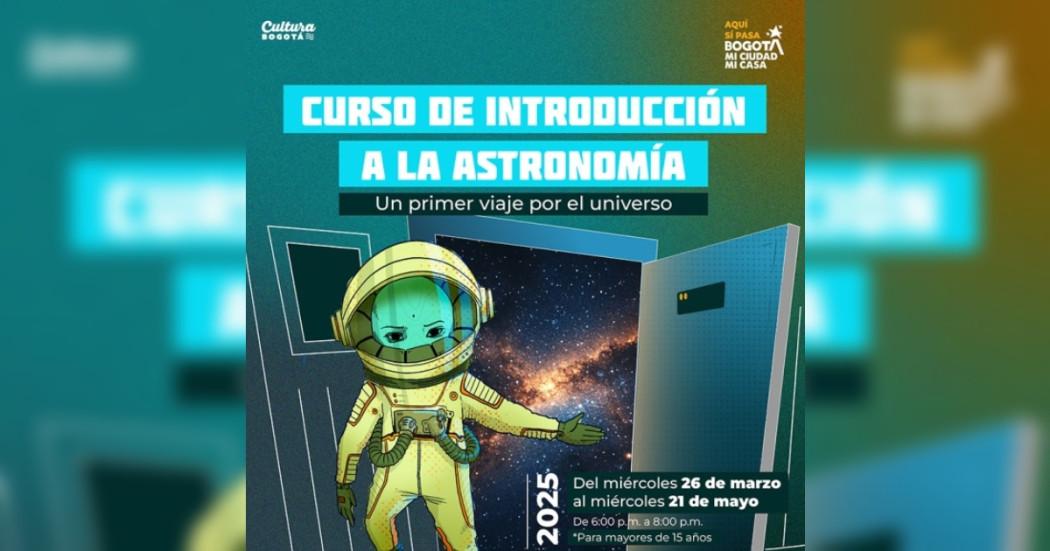 Curso en Bogotá introducción a la astronomía en Planetario 2025