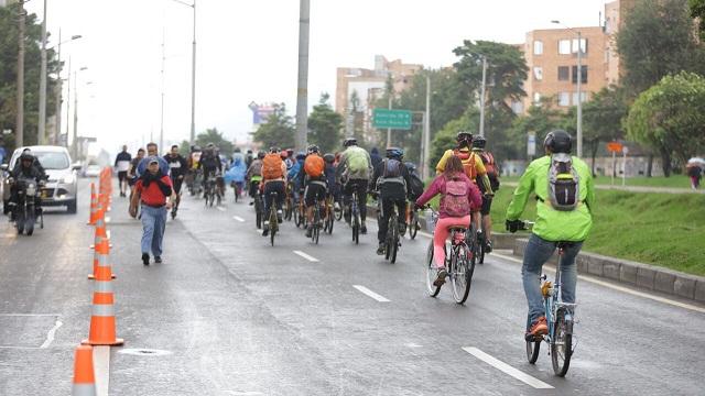 Extensión Ciclovía en el norte de Bogotá - Foto: Comunicaciones Alcaldía Bogotá / Andrés Pedraza