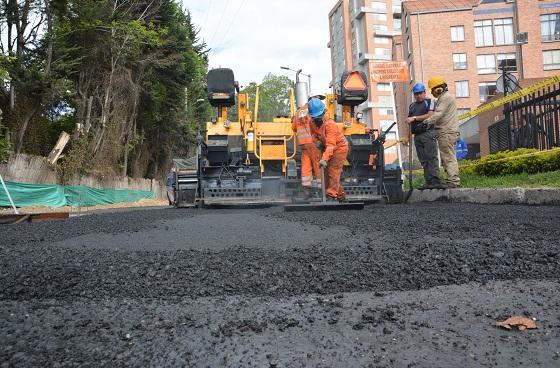 Vía intervenida - Foto: Alcaldía Local de Suba