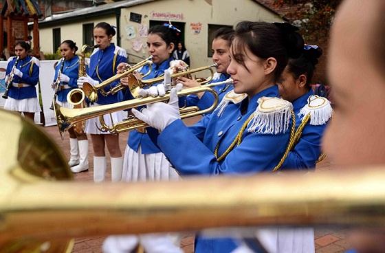 Banda de Guerra La Merced - Foto: Prensa Secretaría de Educación 