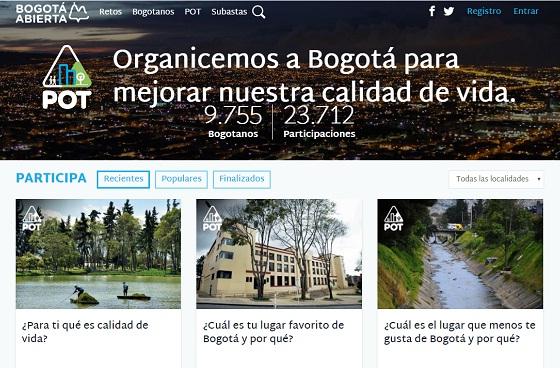 Plataforma Bogotá Abierta - Foto: Prensa Alcaldía Mayor 