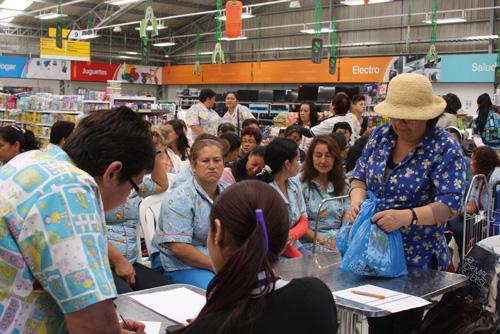 Madres gestantes de Suba reunidas 