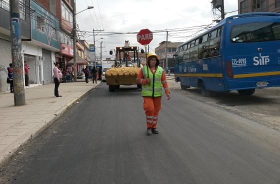 Después de 15 años se acaban los huecos en la zona de tropezón en Bosa