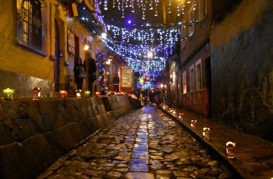 Calle de La Candelaria en navidad - Foto: cafe-y-tertulia.blogspot.com