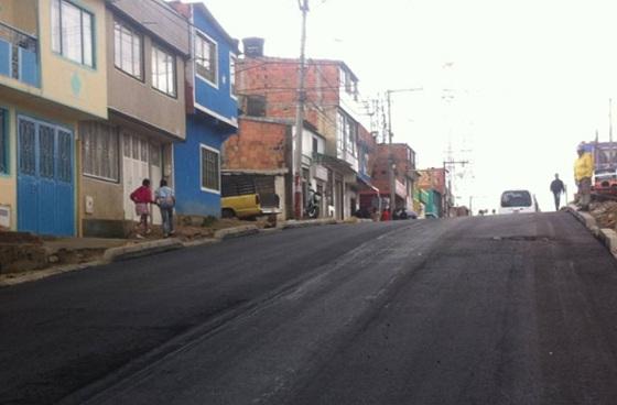 Vía intervenida-Foto: Unidad de Mantenimiento Vial (UMV) 