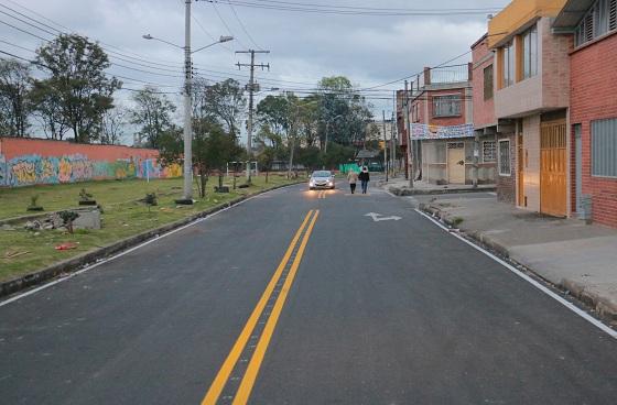 Vía del barrio Eduardo Frei - Foto: Alcaldía Local de Antonio Nariño