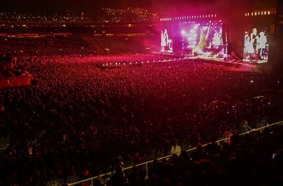 Concierto Rolling Stones - Foto: Prensa Alcaldía Mayor de Bogotá / Camilo Monsalve