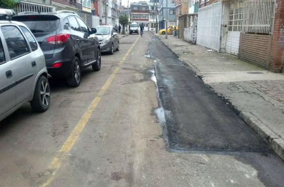 Mantenimiento vial barrio Bonanza - Foto: UMV