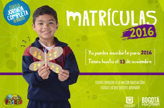 Matrículas 2016