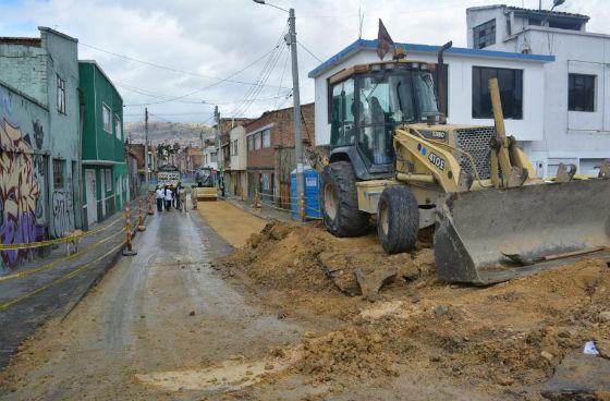 Obras en la localidad de Barrios Unidos 