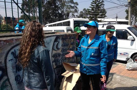 Población recicladora en Bogotá - Foto: Prensa Uaesp