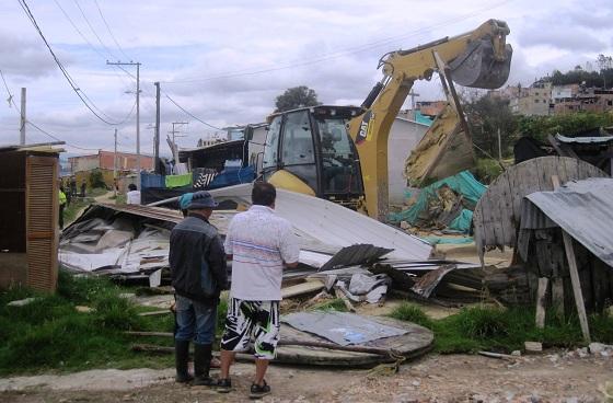 Proceso de demolición - Foto: Alcaldía Local de Usaquén