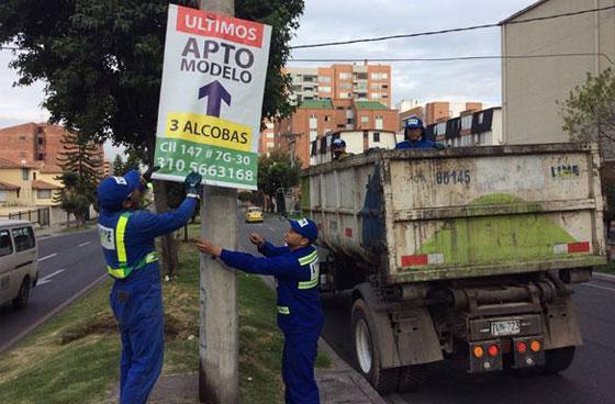 Secretaría de Ambiente investiga a constructoras por publicidad visual exterior ilegal