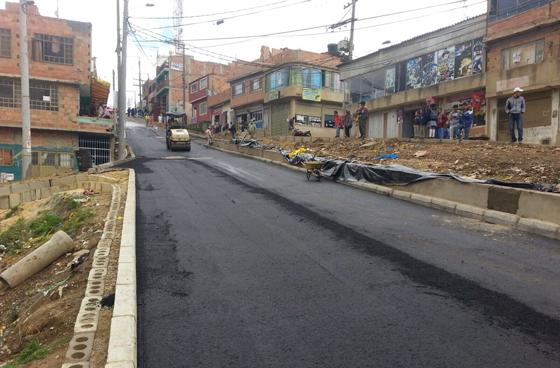 Vía intervenida - Foto: Unidad de Mantenimiento Vial (UMV) 