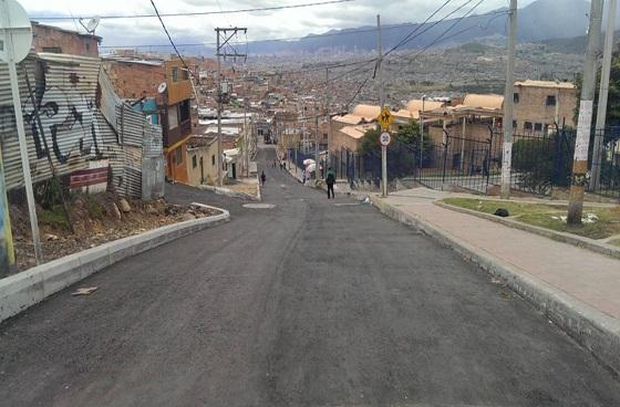 Vía intervenida-Foto: Unidad de Mantenimiento Vial (UMV) 