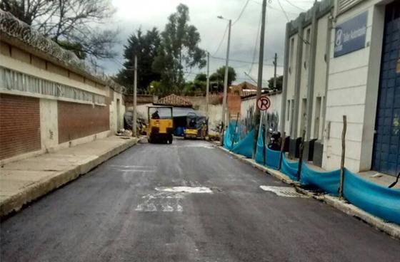 Vía intervenida-Foto: Unidad de Mantenimiento Vial (UMV) 