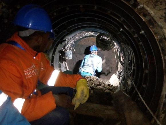 Emisario de aguas Abraham Lincoln - Foto: Empresa de Acueducto y Alcantarillado de Bogotá