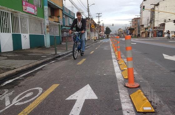 Bicicarril Avenida Chile - Foto: Prensa IDU