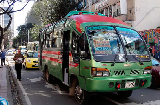 Desvíos de transporte público que circula por la carrera Séptima