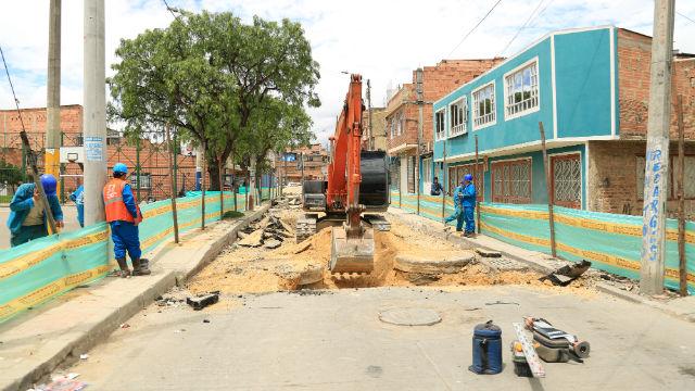 Construcción colector en Bosa - Foto: EAB