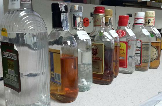 Licor adulterado - Foto: Secretaría de Salud