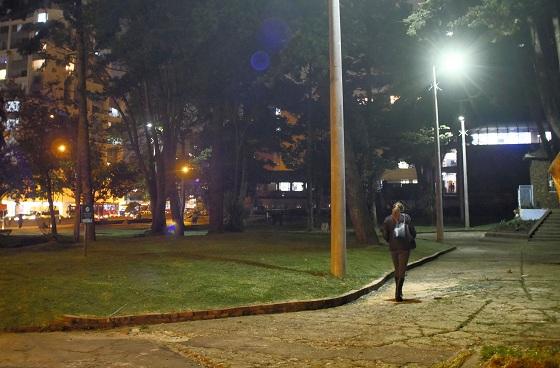 Parque de la Virgen, iluminado para mayor seguridad