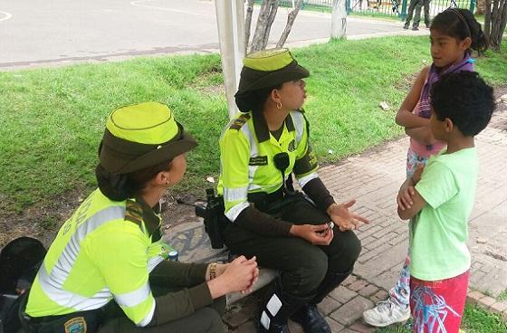 Seguridad en parques - Foto: Oficina de Prensa Policía metropolitana de Bogotá