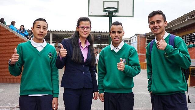 Estudiantes colegio Bogotá - Foto: Prensa Secretaría de Educación 