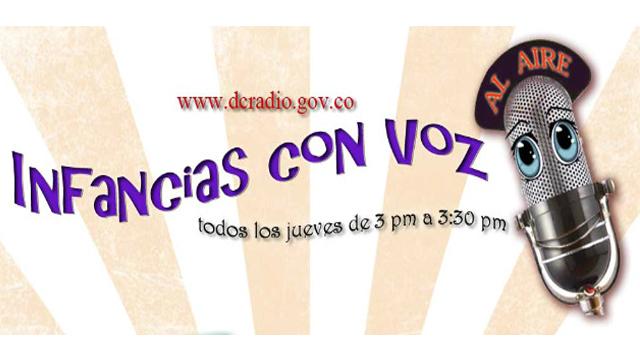 Logo del programa 'Infancias con voz'