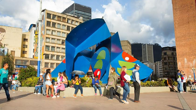 Escultura del maestro Edgar Negret, ubicada en San Victorino fue recuperada - Foto: IDPC