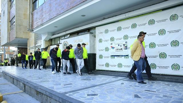 Capturan de 7 integrantes de la banda 'Los Rolex' - Foto: Alcaldía de Bogotá