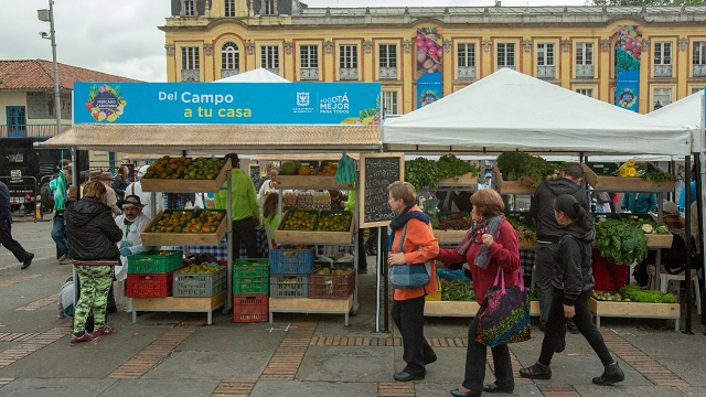 Mercado Campesino en Bogotá - Foto: Alcaldía Bogotá