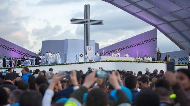 Así se vivió la santa misa - Foto: Alcaldía Mayor de Bogotá/Andrés Sandoval