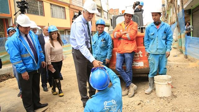 Obras para evitar inundaciones en Engativá - Foto: Alcaldía Mayor de Bogotá/Diego Baumán