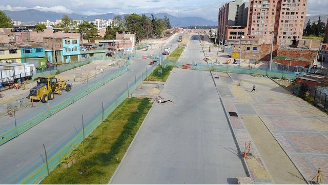 La Avenida Bosa está a punto de ser entregada. FOTO: IDU