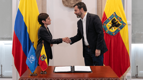 Bogotá y ACNUR firman compromiso para con la población desplazada