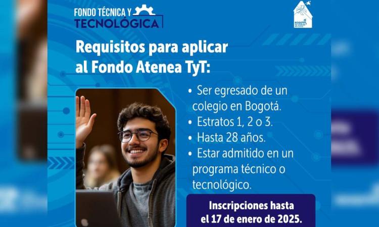 Becas en educación superior en Bogotá carreras técnicas y tecnológicas