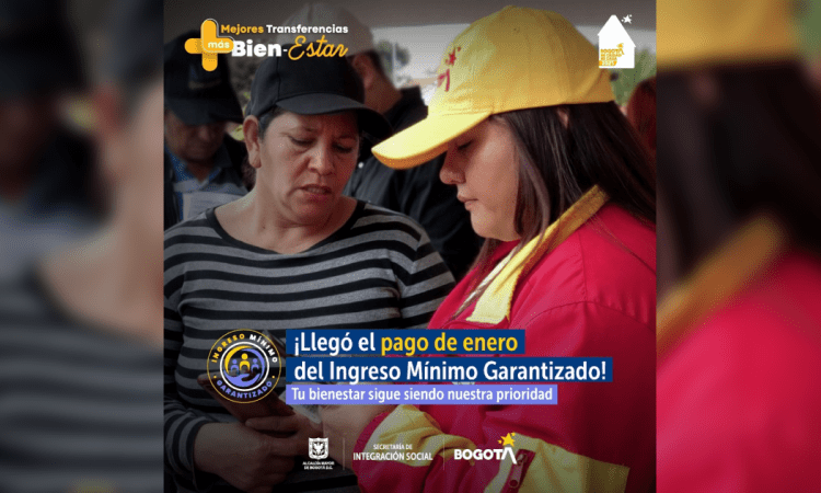 Ingreso Mínimo Garantizado pagos en enero de 2025 en Bogotá 