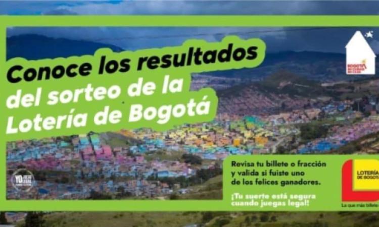 Lotería de Bogotá resultados del sorteo del jueves 16 de enero 2025