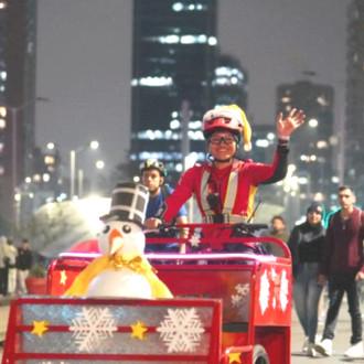 Vive la Magia especial de Navidad en la Ciclovía Nocturna de Bogotá 