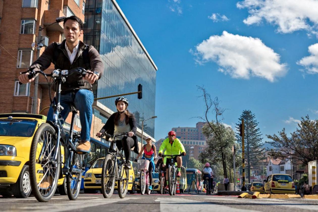 Día sin carro y sin moto en Bogotá 2020. Foto de biciusuarios.