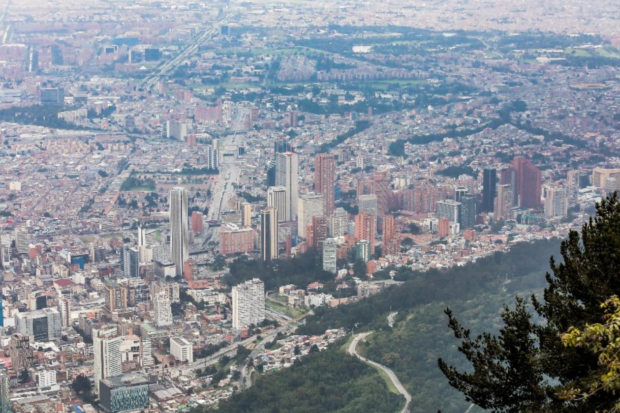 Panorámica de Bogotá.