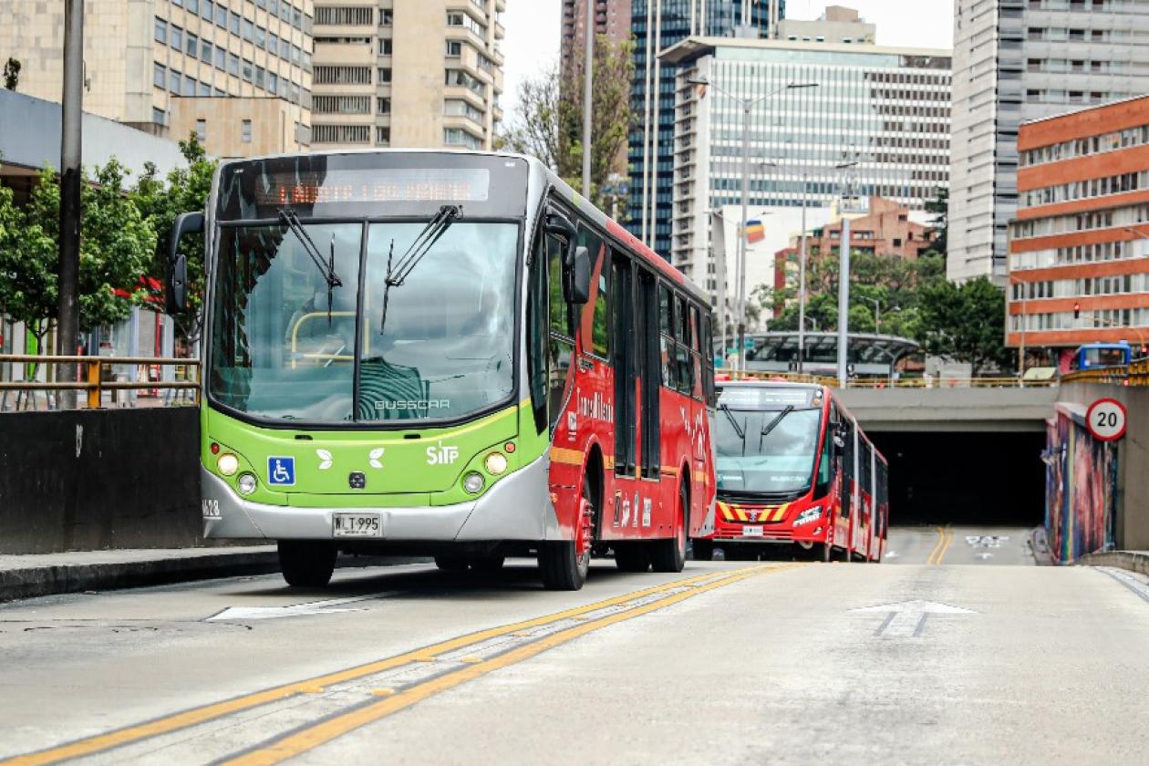 Fotografía de TransMilenio.