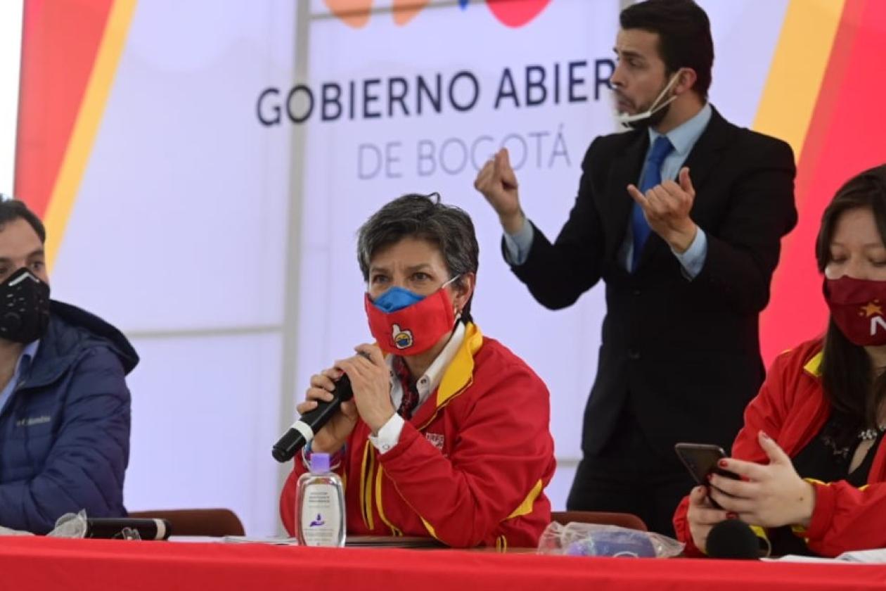 Fotografía de la alcaldesa Claudia López.