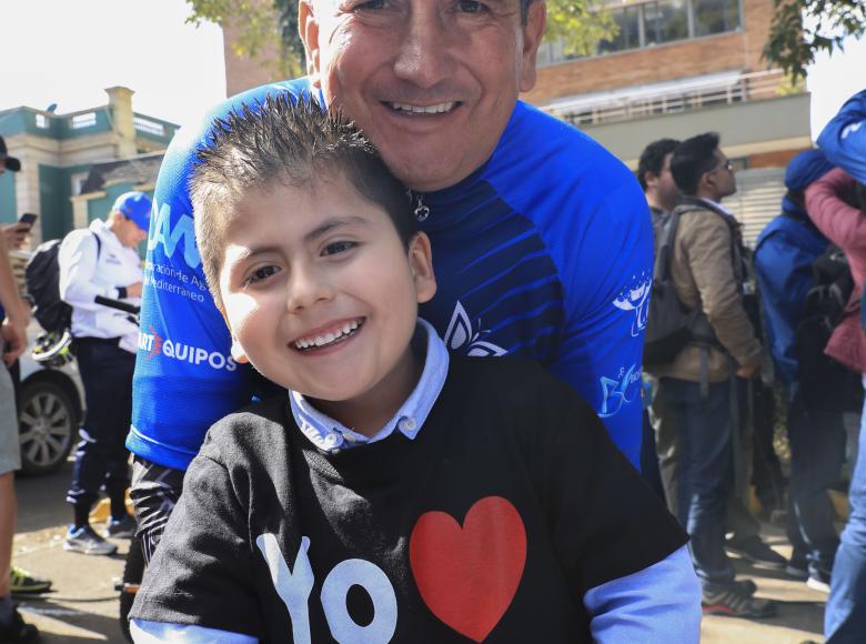 Lucho Herrera, uno de los colombianos más queridos y recordados del ciclismo nacional, en la BiciCar.