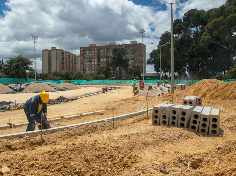 La pista de patinaje del parque vecinal Marsella será uno de los principales atractivos - Foto: Alcaldía de Bogotá.