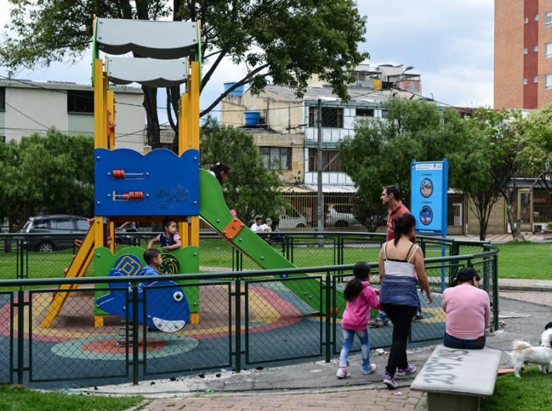 El nuevo parque en Ciudad Berna es ideal para que sea visitado por toda la familia - Foto: I.D.R.D.